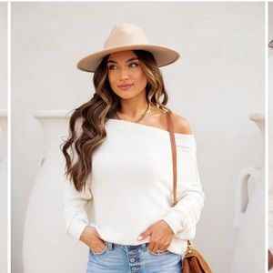 NWT Off The Shoulder Sweater Size M